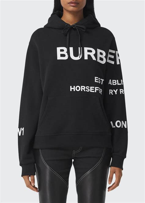 burberry equestrian logo hoodie cotton oversized|burberry graphic hoodie.